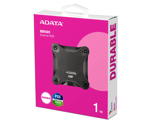 SSD ADATA SD620 1TB USB 3.2 520/460Mb/s Black (SD620-1TCBK)