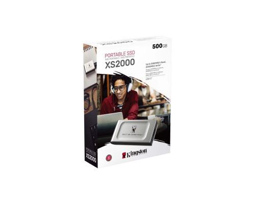 Портативний SSD Kingston XS2000 BOC 500GB USB 3.2 Gen2 (2x2) Type-C 3D NAND (SXS2000/500GA)
