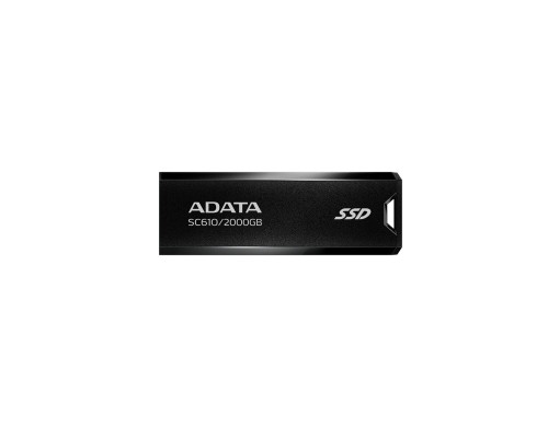 SSD ADATA SC610 2TB USB 3.2 550/500Mb/s Black (SC610-2000G-CBK/RD)