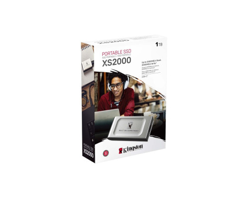 Портативний SSD Kingston XS2000 BOC 1TB USB 3.2 Gen2 (2x2) Type-C 3D NAND (SXS2000/1000GA)