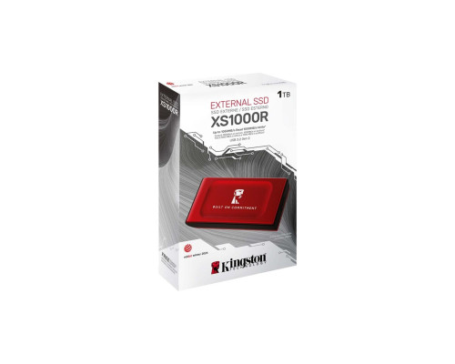 Портативний SSD Kingston XS1000R BOC 1TB USB 3.2 Gen2 Type-C 3D NAND Red (SXS1000R/1000GA)