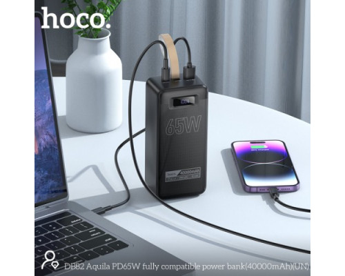 УМБ Hoco DB82 Aquila PD65W fully compatible 40 000mAh Black mag-6942007647014136321