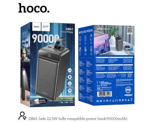 УМБ Hoco DB61 Jade 22.5W fully compatible 90 000mAh Black mag-6942007677066151720