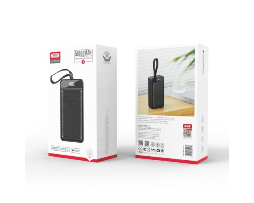 Універсальна мобільна батарея XO PR158 fast-charging PD20W/QC22.5W 50 000 mAh Чорна mag-692068082927929900