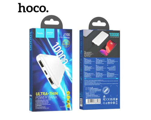 УМБ Hoco J100 High-ranking power bank 10.000mAh White mag-6931474783578143166