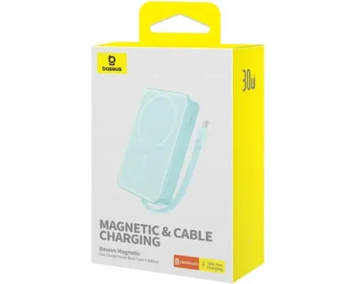 УМБ Baseus Magnetic Mini Wireless Fast Charge Type-C Edition 10 000 mAh 30W Blue P1002210B333-00 mag-6932172642792153211