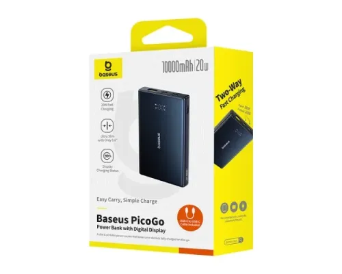 УМБ Baseus PicoGo Digital Display 10 000 mAh 20W Black P10076801123-00 mag-6932172670856146280