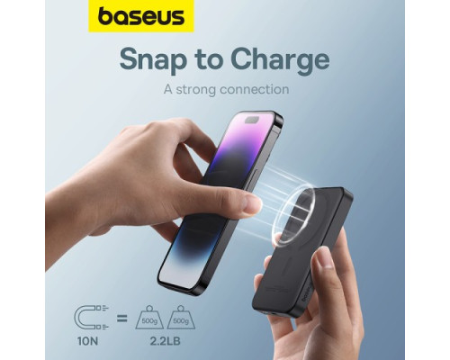 УМБ Baseus Magnetic Mini Wireless Fast Charge 5 000 mAh 20W Black P10022107113-00 mag-6932172636234140487