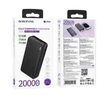 УМБ BOROFONE BJ56A Graceful 22.5W+PD20W 20000mAh чорна mag-6941991111822144202