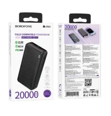 УМБ BOROFONE BJ56A Graceful 22.5W+PD20W 20000mAh чорна mag-6941991111822144202