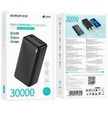 УМБ BOROFONE BJ56B Graceful 22.5W+PD20W 30000mAh чорна mag-6941991116445141169
