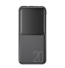 Універсальна мобільна батарея XO PR252 Lighted Mobile Power 20 000 mAh Чорний mag-6920680860494142578