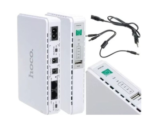 УМБ - UPS Hoco DB25 Emergency UPS 5-12V power bank 8800mAh White mag-693147476618257181