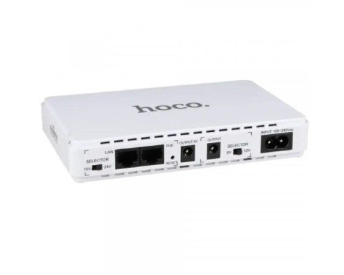 УМБ - UPS Hoco DB25 Emergency UPS 5-12V power bank 8800mAh White mag-693147476618257181