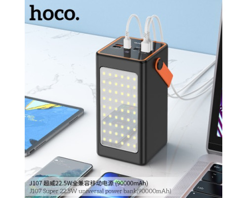 УМБ Hoco J107 Super 22.5W universal power bank 90 000mAh Black mag-6931474790965139627