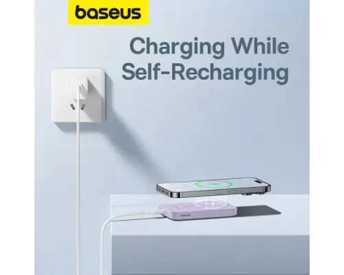УМБ Baseus Magnetic Mini Wireless Fast Charge 5 000 mAh 20W Purple P10022107513-00 mag-6932172636203145703