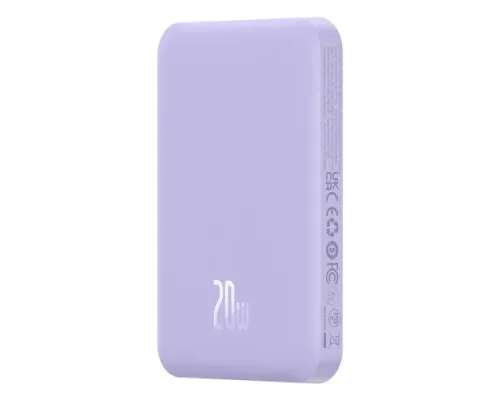 УМБ Baseus Magnetic Mini Wireless Fast Charge 5 000 mAh 20W Purple P10022107513-00 mag-6932172636203145703