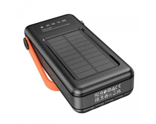 УМБ із сонячною панеллю Hoco DB33 Plus Rising 22.5W+PD20W Sun Solar 30.000mAh Black mag-6942007634199139628