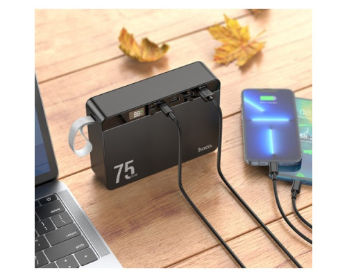 УМБ Hoco J94 Overlord 22.5W fully compatible PD20W/QC/LCD 75 000mAh Black mag-6931474779175140491