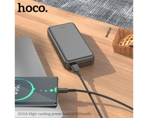 УМБ Hoco J100A High-ranking power bank 20 000mAh Black mag-6931474783585132532