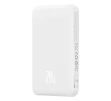 УМБ Baseus Magnetic Mini Wireless Fast Charge 5 000 mAh 20W White P10022107223-00 mag-6932172636210145704
