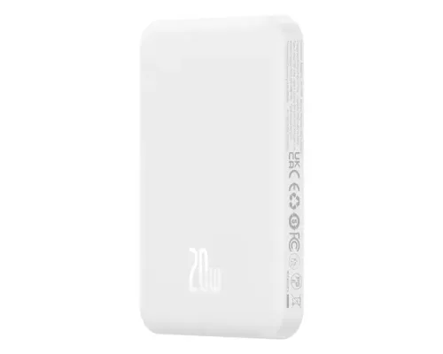 УМБ Baseus Magnetic Mini Wireless Fast Charge 5 000 mAh 20W White P10022107223-00 mag-6932172636210145704