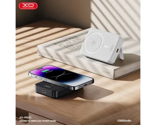 Універсальна мобільна батарея XO PR231 magnetic 15W wireless charging+PD20W 10 000 mAh Чорний mag-6920680851454146244
