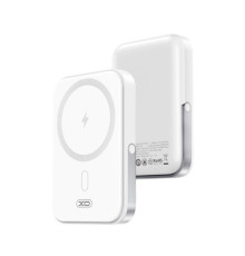 Універсальна мобільна батарея XO PR242 15W magnetic wireless charging + PD20W 5000mAh Білий mag-6920680857234142404