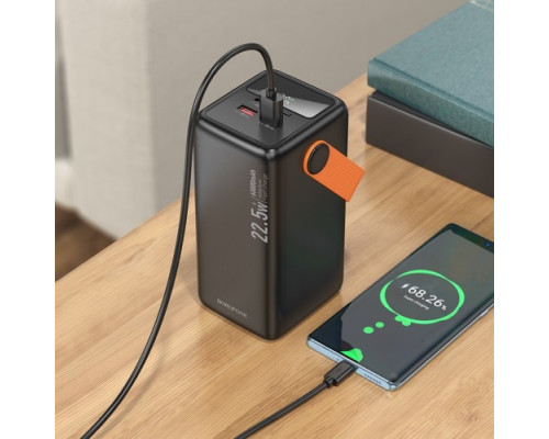 УМБ BOROFONE BJ66B Magnifico 22.5W+PD20W 60000mAh чорна mag-6941991115165135989