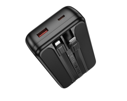 УМБ Hoco Q28A Victory 22.5W+PD20W fully compatible with watch charging cable 20 000mAh Black mag-6942007629386141174