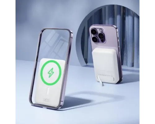 Універсальна мобільна батарея XO PR231 magnetic 15W wireless charging+PD20W 10 000 mAh Білий mag-6920680851461146245