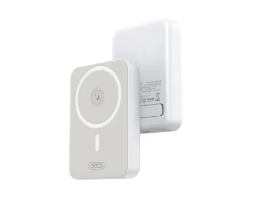 Універсальна мобільна батарея XO PR231 magnetic 15W wireless charging+PD20W 10 000 mAh Білий mag-6920680851461146245