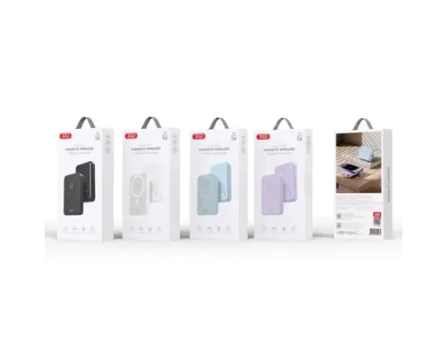 Універсальна мобільна батарея XO PR231 magnetic 15W wireless charging+PD20W 10 000 mAh Білий mag-6920680851461146245
