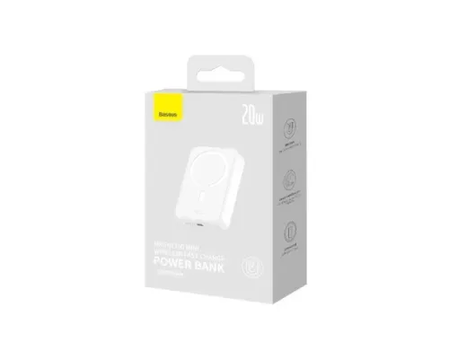УМБ Baseus Magnetic Mini Wireless Fast Charge 20 000 mAh 20W White PPCX150002 mag-6932172628796145695