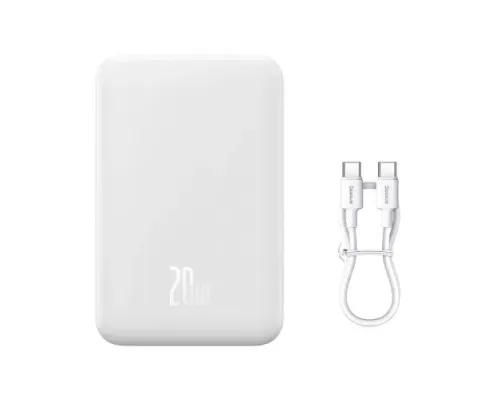 УМБ Baseus Magnetic Mini Wireless Fast Charge 20 000 mAh 20W White PPCX150002 mag-6932172628796145695