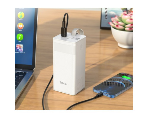 УМБ Hoco J86A Powermaster fully compatible PD20W/QC/LCD/Lamp 50 000mAh White mag-693147475924540734