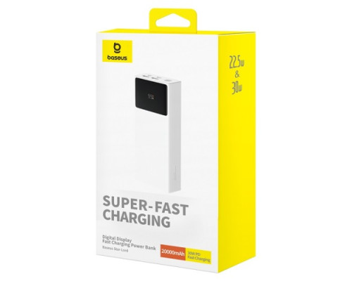 УМБ Baseus Star-Lord Digital Display Fast Charging 20000mAh 30W Cluster White P10022904213-00 mag-6932172635657143017