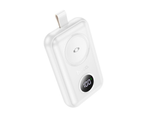 УМБ Hoco J137 Power bank with iWatch charger 2500mAh White mag-6942007634045132537