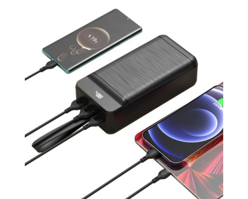 Універсальна мобільна батарея XO PR159 Fast-charging with light PD20W/QC22.5W 60 000 mAh Чорний mag-692068082836461621