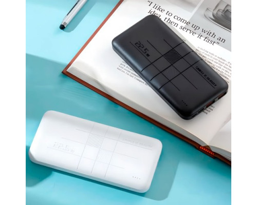 Універсальна мобільна батарея XO PR187 Fast charge light display PD20W+QC22.5W 10 000 mAh Чорний mag-692068083198257207