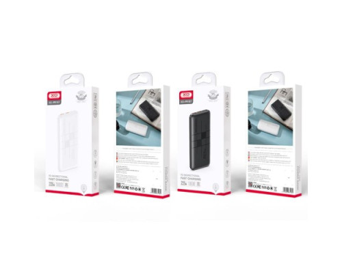 Універсальна мобільна батарея XO PR187 Fast charge light display PD20W+QC22.5W 10 000 mAh Чорний mag-692068083198257207