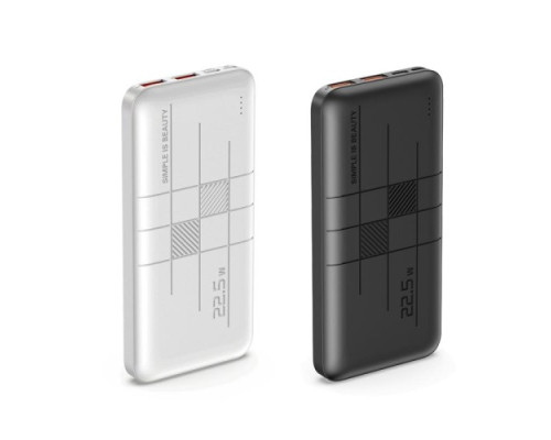 Універсальна мобільна батарея XO PR187 Fast charge light display PD20W+QC22.5W 10 000 mAh Чорний mag-692068083198257207