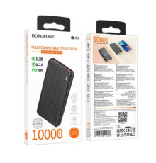 УМБ BOROFONE BJ56 Graceful 22.5W+PD20W 10000mAh чорна mag-6941991111808142760