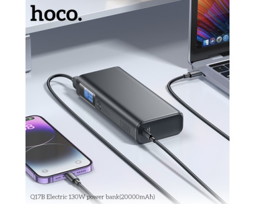 УМБ Hoco Q17B Electric 130W 20 000mAh Space grey mag-6942007628976137281