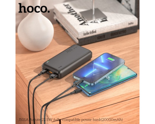 УМБ Hoco J101A Astute 22.5W fully compatible power 20 000mAh Black mag-6931474782496137577