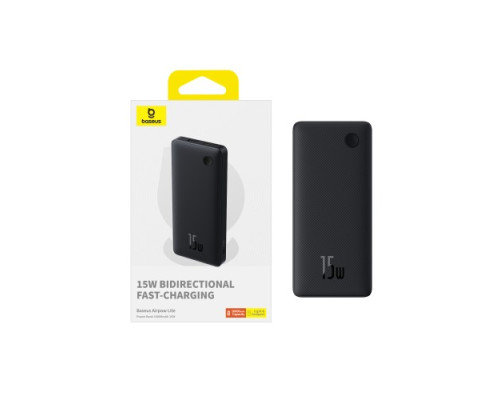 УМБ Baseus Airpow Lite 10000 mAh 15W Black P10067500123-00 mag-6932172652593134247
