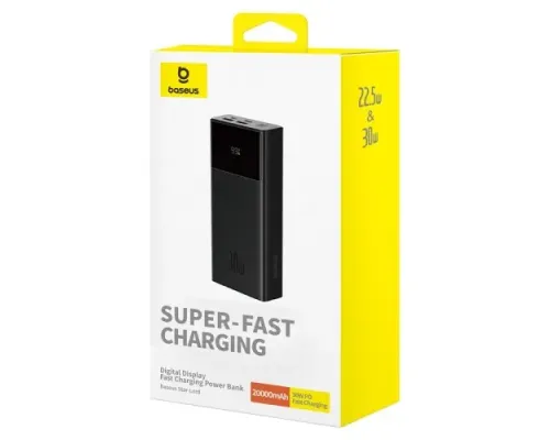 УМБ Baseus Star-Lord Digital Display Fast Charging 20000mAh 30W Cluster Black P10022904113-00 mag-6932172635640147233