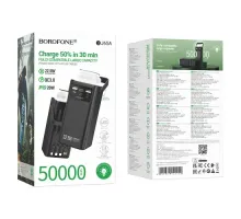 УМБ BOROFONE BJ65A High 22.5W+PD20W+four-cables 50000mAh чорна mag-6941991122040152918
