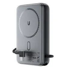 УМБ ACEFAST M24 22.5W MagSafe fast charging power bank with holder and cable 10 000 mAh Metal gray mag-6974316284871153325