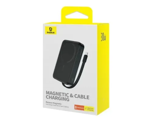 УМБ Baseus Magnetic Mini Wireless Type-C Edition 10 000 mAh 30W Black P1002210B113-00 mag-6932172642785147234